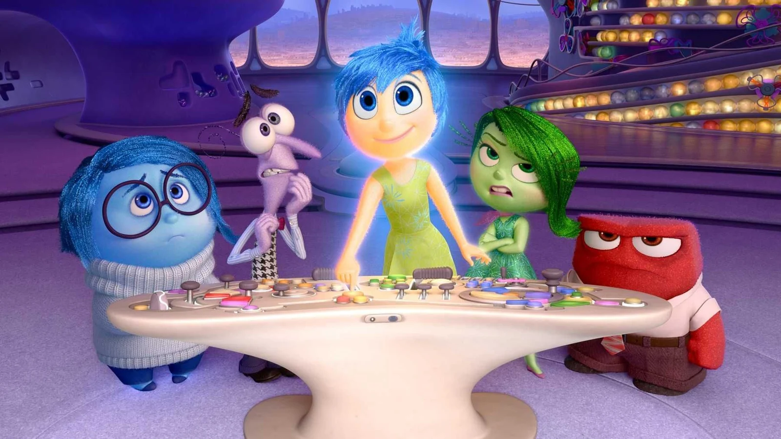 The range of emotional characters in Inside Out