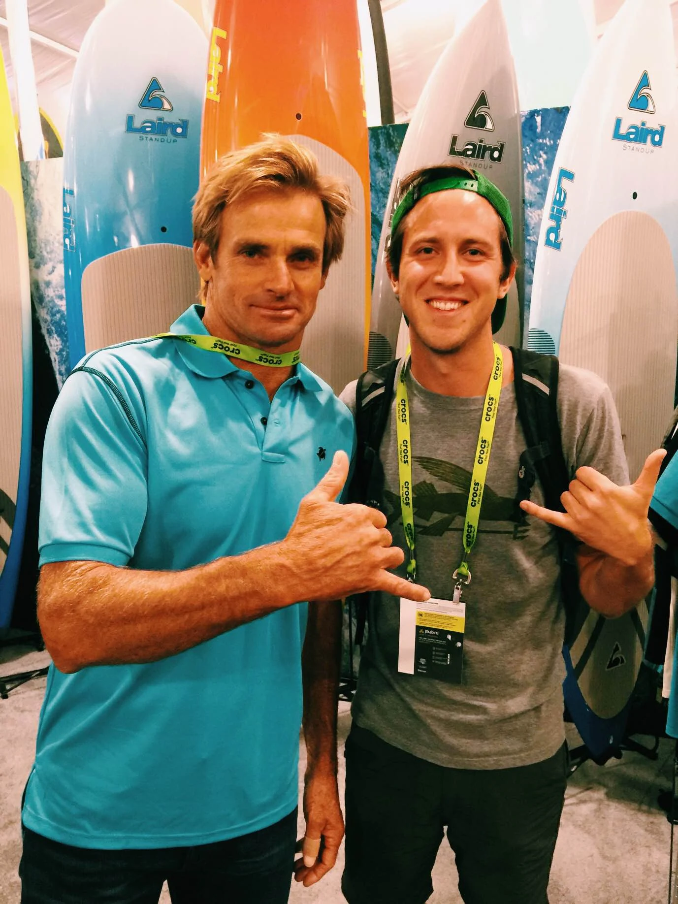 Meeting Laird Hamilton at Outdoor Retailer.