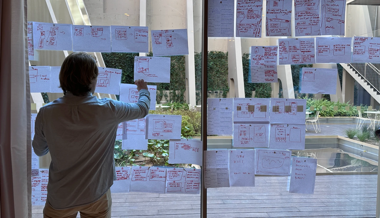 Designing in this level of complexity was largely an act of facilitation: helping domain experts articulate their knowledge, structure it clearly, and translate it into prototypes of increasing fidelity. Even with advances in AI-assisted design tools, I found that early-stage thinking was still most effective on paper, where ideas could stay fast, rough, and collaborative.