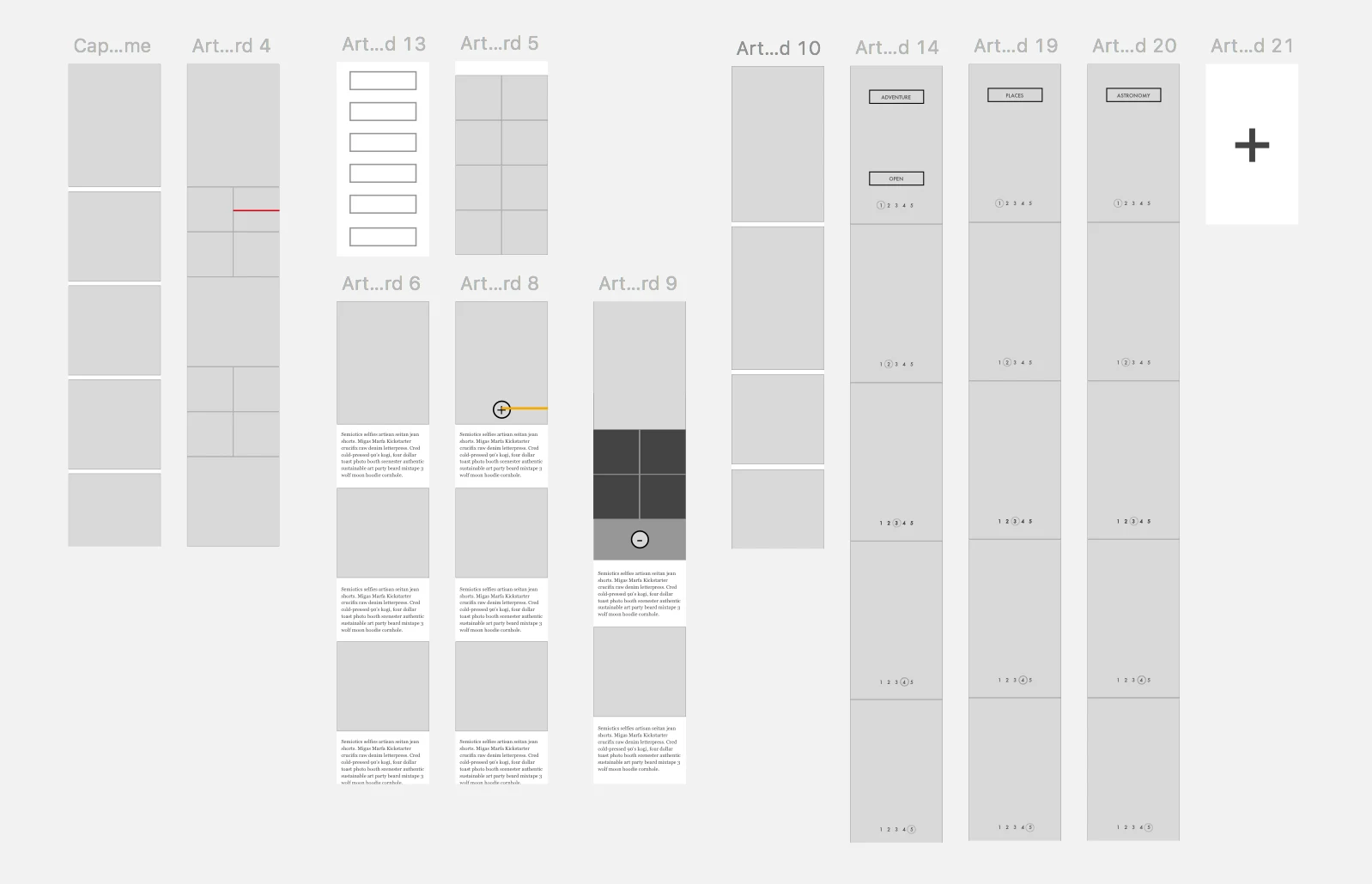 An early view of the product architecture.