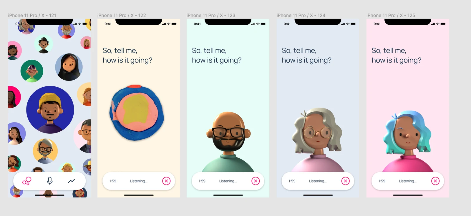 Returning to the avatars for the Listening experience