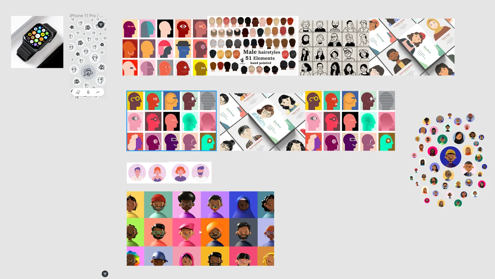Exploration of available face-illustration systems