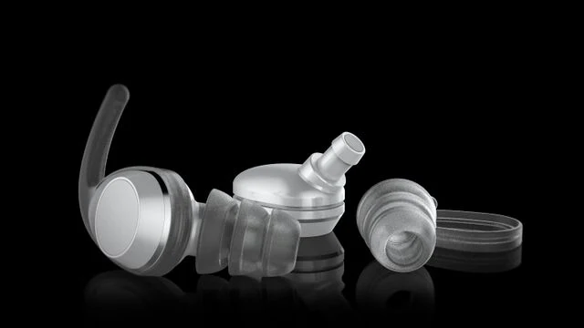 Headphone renders with interchangeable silicone padding